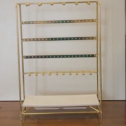 Gold Metal Jewelry Organizer 