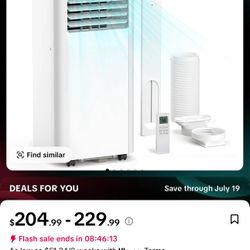 ZAFRO Portable Air Conditioner and for Room up 450 Sq. Ft, 4-IN-1 Quiet Portable Ac Unit with Dehumidifier Fan Function, Remote Control, Sleep Mode, 2