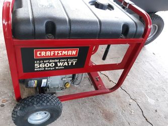 Craftman10.0 HP.ohv engine.start right away, need back parts.