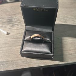 Rose Gold Tungsten Ring