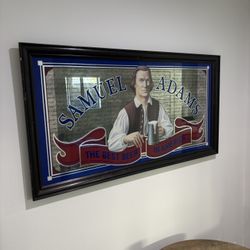 Large Sam Adam’s Mirror 