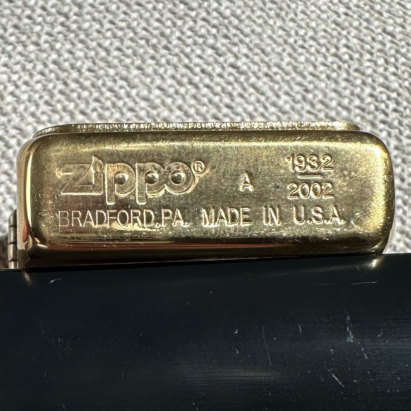 2002 Zippo Lighter 70th Anniversary Of Zippo