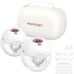 Momcozy Breast Pump Hands Free M5, Wearable Breast Pump of Baby Mouth Double-Sealed Flange with 3 Modes & 9 Levels, Electric Breast Pump Portable - 24