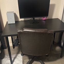Desk Monitor, And Chair