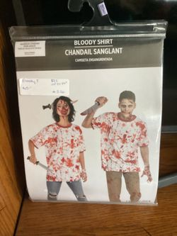 Bloody T-Shirt for fun or Halloween casting brand new Size up to 44”
