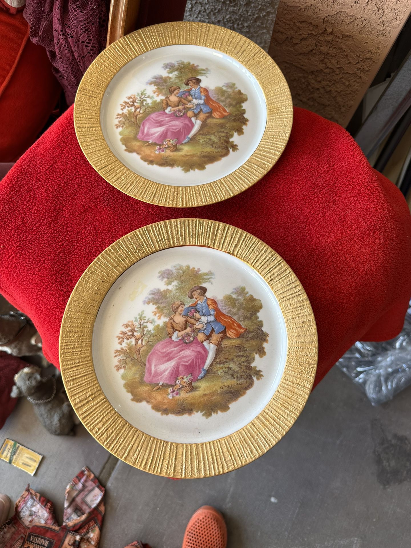 2 Antique Plates 