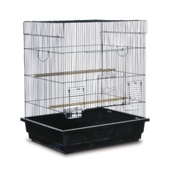 Keet/Tiel Square Roof Bird Cage~Black~NEW~Parakeet, Cockatiel, Lovebirds~25"x21x29½H