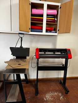 Vinyl cutter and hear press