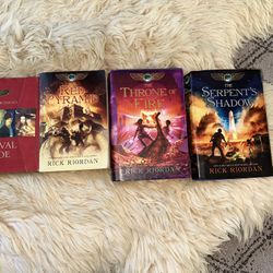 4 The Kane Chronicles by Rick Riordan books (2 Hardcover)