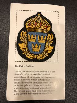 International police patch