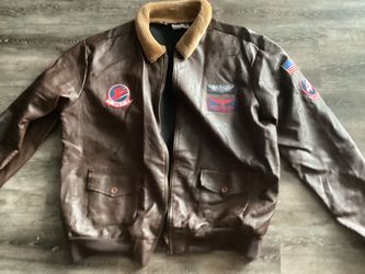 Top Gun Maverick Leather Flight Jacket Halloween costume