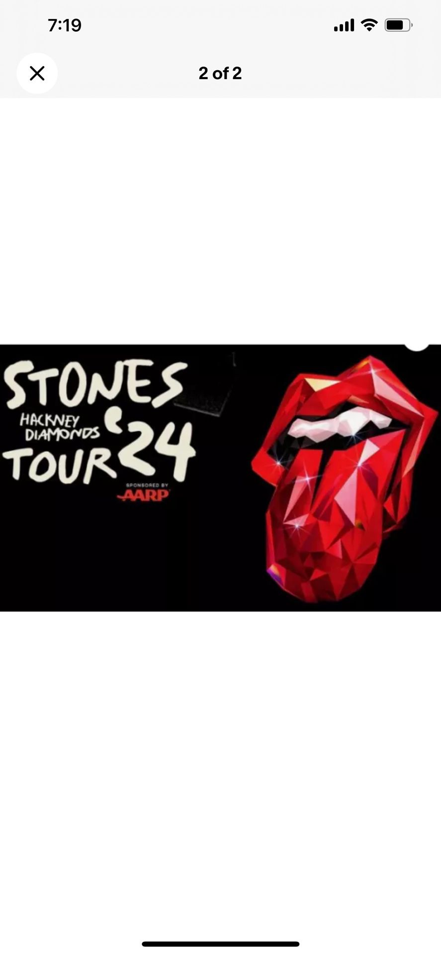 2 FLOOR GA rear The Rolling Stones Tickets  June 3 2024 ORLANDO