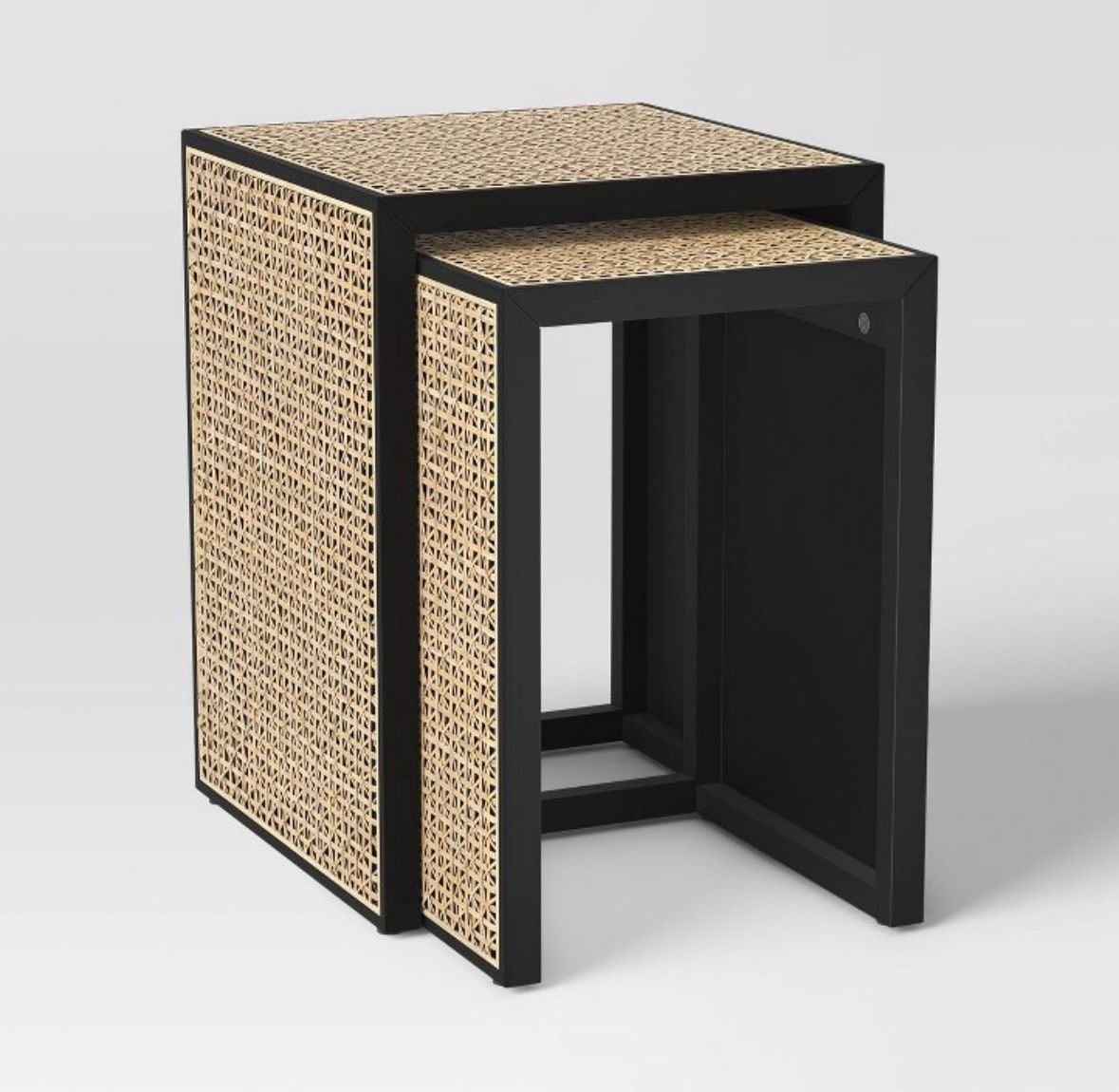 Nesting Accent Table Black/Natural - Threshold