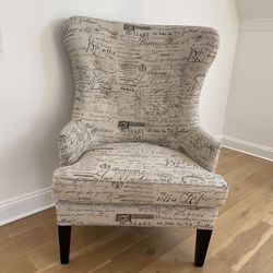 French Inspired High Wingbacked Chair