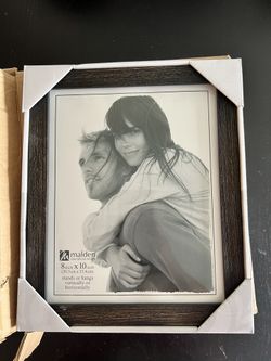 Set of 4 Brand New 8x10 Dark Brown Rustic Wood Picture Frames – Timeless & Charming (With Glass)