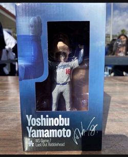 Dodgers Yoshinobu Yamamoto Last Out Bobblehead