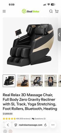 Brand new in box real relax massage chair 🚚available