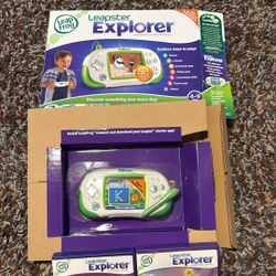 Leapster  Explorer Ages 4-9 W/ 3 Games $75