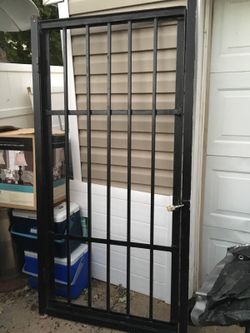 Metal Gate Door With Lock
