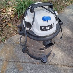 HART 6 Gallon Stainless Steel Wet/Dry Vacuum – Works