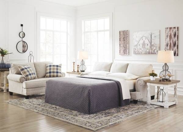 **Meggett Linen 2 Pc.Queen Sofa Sleeper Loveseat*