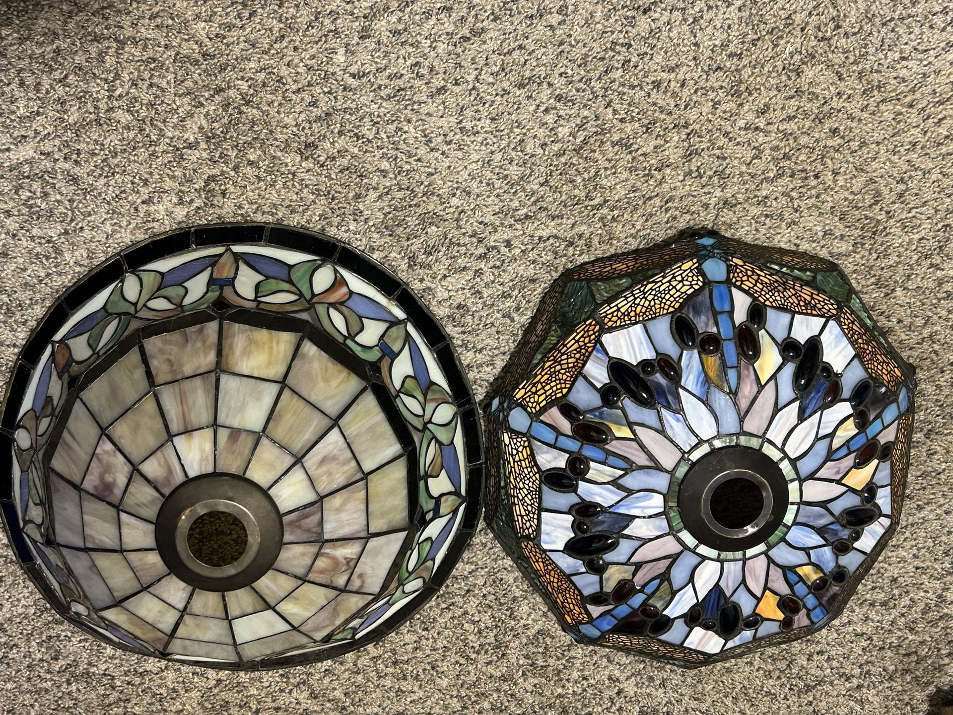 Stained Glass Tiffany Like Lamp Shades 