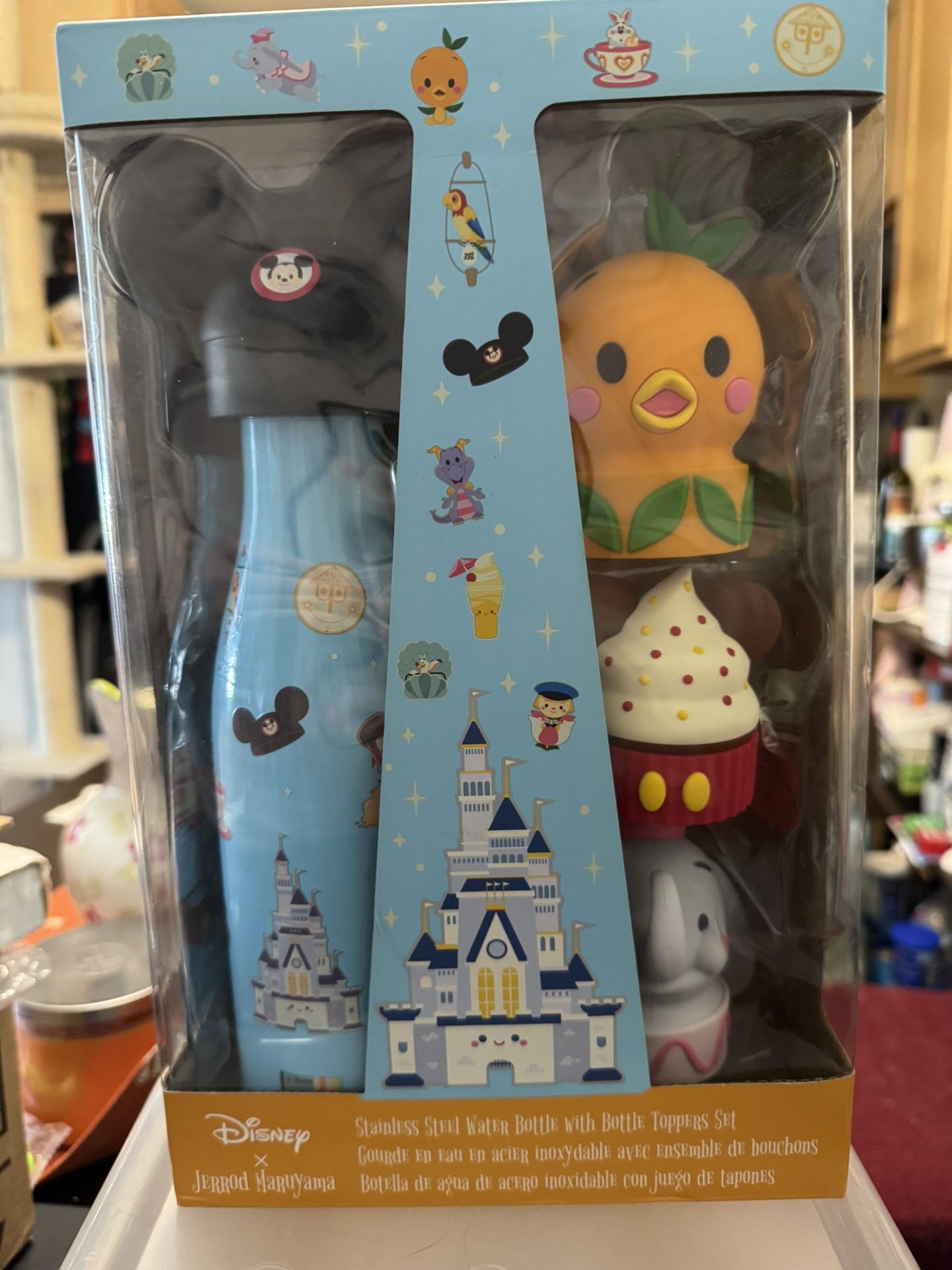 Disney Stainless Steel Water Bottle With Toppers
