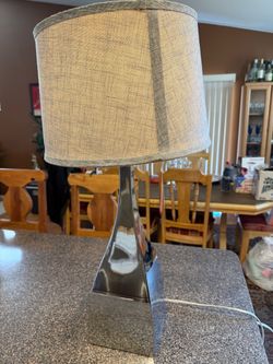 Modern Chrome Table Lamp