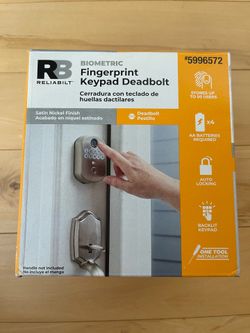 Brand New Biometric Fingerprint Keypad Deadbolt