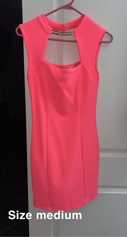 Hot pink dress