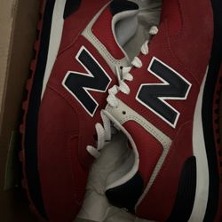 New Balance 574 Red White Blue 