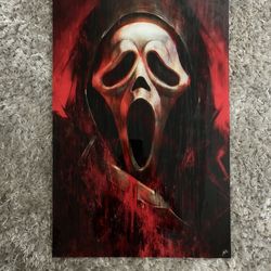 Acrylic Ghostface Poster 