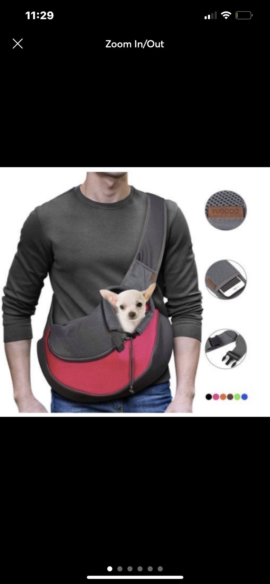 YUDODO Soft Sling Pet Carrier Bag