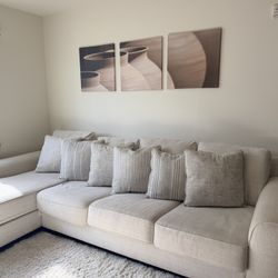Ashley Furniture Cream Couch 