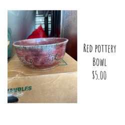 Red Pottery Bowl