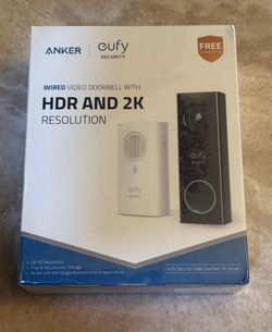 eufy Security Video Doorbell 2K Wired – Brand New in Box