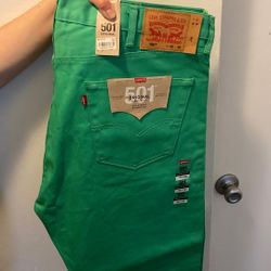 New Green 501 Levi’s  42x30