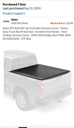 Gator Tonneau Cover - 6’4” bed