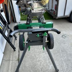 Hitachi Miter saw And Folding Table