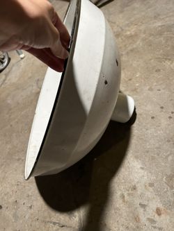 White Industrial Pendant Light