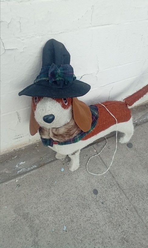 Christmas LED Dog with Hat
