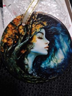 Forest elfs and forest tree man glass ornaments(see all images).
