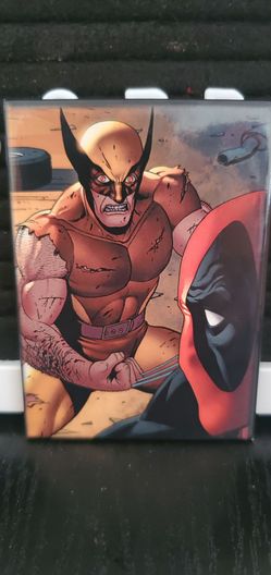 Marvel Wolverine and Deadpool Magnet