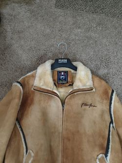 Phat Farm Leather and Wool coat