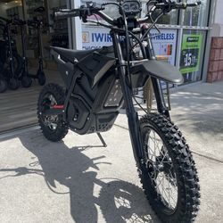 Electric Dirt Bike 40MPH ebike Financing $49 Down