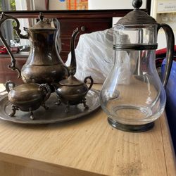 Antique Silver Tea Set