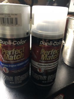 Dupli Color Silver Metallic And Clear Coat For Honda 
