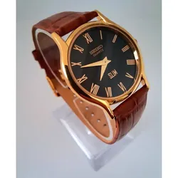 Seiko Super Slim Men's Vintage Leather Wrist Watch RARE