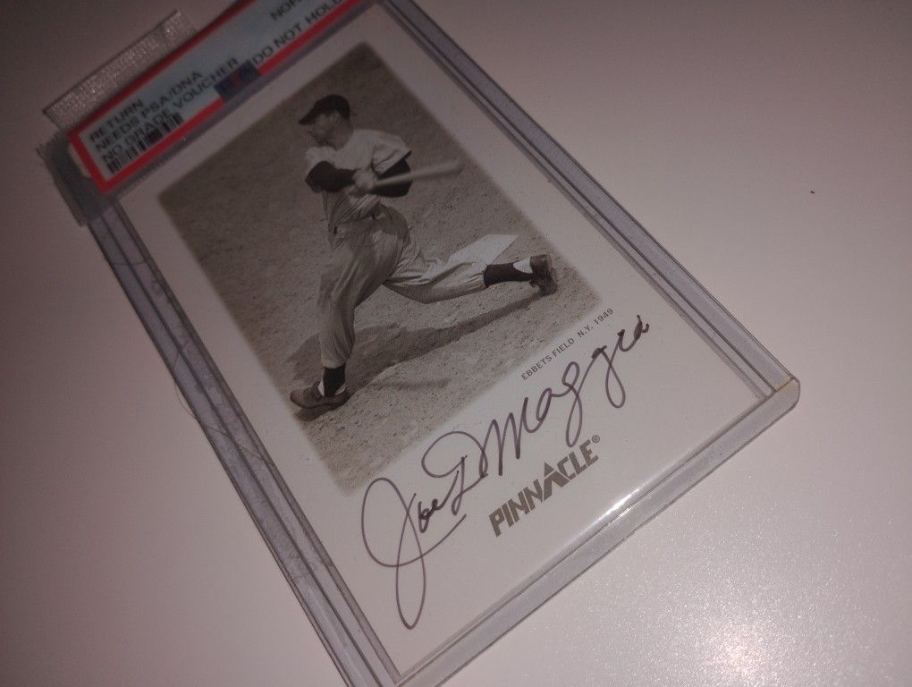 Joe Dimaggio Autograph #5 1993 Pinnacle 876/1800