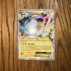 Raikou ex pokémon card
